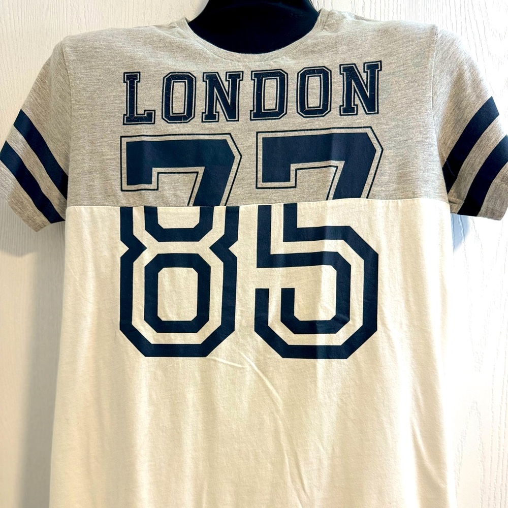 Cotton On Co:Lab Mens Gray White Graphic T-shirt Size M